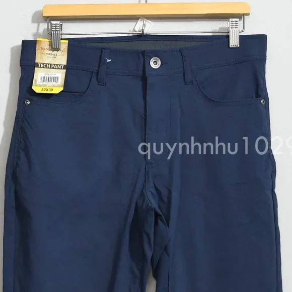 Weatherproof Vintage Men’s Tech Pant in blue - Picture 3 of 7
